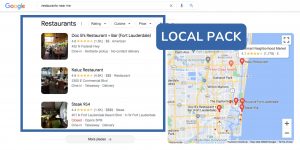 Google's local pack