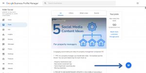 How to post an update on google my business